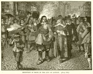 Recepción de Monk en la Ciudad de Londres de English School