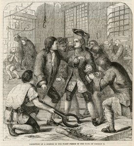 Recepción de un deudor en la Prisión Fleet de English School