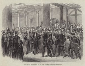 Recepción de los Belgas por el Alcalde en Guildhall de English School