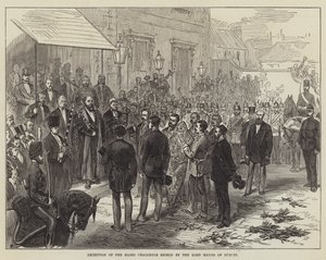 Recepción del Escudo de Desafío Elcho por el alcalde de Dublín de English School