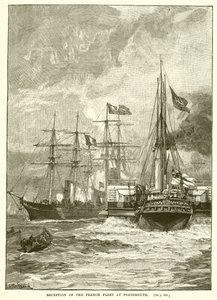 Recepción de la Flota Francesa en Portsmouth de English School