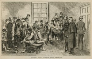 Reclutamiento: Esperando para pasar el examen médico de English School