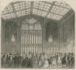 Sala de refrescos, Bazar de libre comercio, Teatro Covent Garden, Londres de English School