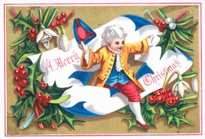 Caballero de la Regencia, Tarjeta de Navidad de English School