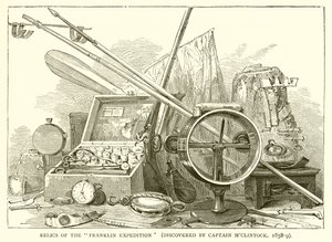 Reliquias de la Expedición Franklin (Descubiertas por el Capitán MClintock, 1858-9)