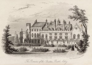 Restos de los claustros en Battle Abbey