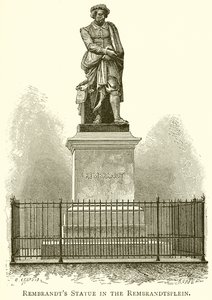 La estatua de Rembrandt en la Rembrandtsplein de English School