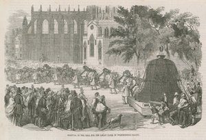 Remoción de la campana para el Gran Reloj del Palacio de Westminster