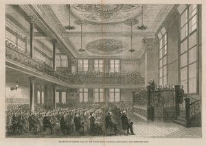 Reapertura de Exeter Hall, Londres, por la Asociación Cristiana de Jóvenes