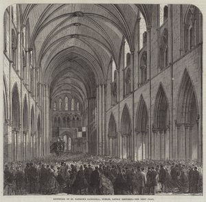Reapertura de la Catedral de San Patricio, Dublín, recientemente restaurada de English School