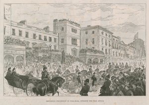 Procesión de regreso en Pall Mall de English School