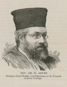 Reverendo Dr. H Adler, Gran Rabino Delegado y Presidente del Consejo del Colegio Judío