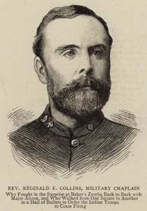 Reverendo Reginald F Collins, capellán militar (grabado) de English School
