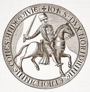 Reverso del sello del Rey Juan de English School