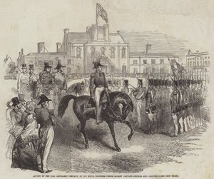 Revisión de la Honorable Compañía de Artillería, por Su Alteza Real el Príncipe Alberto, Capitán General y Coronel de English School