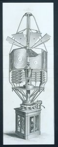 Aparato dióptrico giratorio para un faro, de Cyclopaedia of Useful Arts & Manufactures editado por Charles Tomlinson, c.1880s