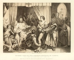 Ricardo Corazón de León perdonando a Bertrand De Gurdun de English School