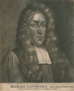 Richard Langhorn, ejecutado el 14 de julio de 1679 de English School