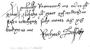 Richard de la Pole, Conde de Suffolk de English School
