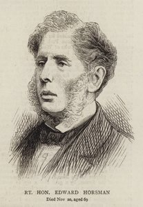 El Muy Honorable Edward Horsman (grabado) de English School