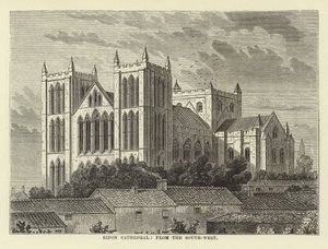 Catedral de Ripon, desde el suroeste de English School