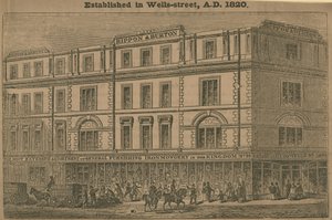 Rippon y Burton, tienda departamental, establecida en 1820 de English School