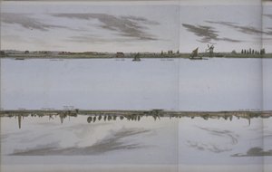 Panorama del Río Támesis, c.1829 (aguatinta) de English School
