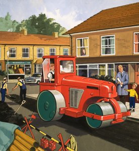 Reparadores de carreteras y colocadores de tuberías de English School