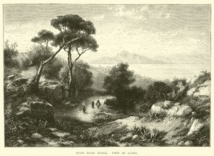 Camino cerca de Massa, vista de Capri