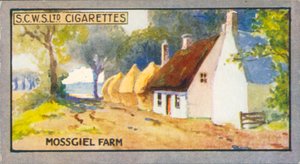 Robert Burns: Mossgiel Farm (litografía en color)