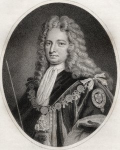 Robert Harley, grabado por Maddox, ilustración de 