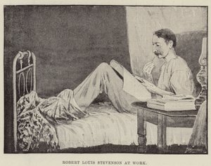 Robert Louis Stevenson trabajando de English School