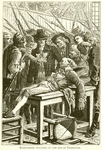 Robespierre herido el 9 de Thermidor de English School