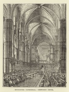 Catedral de Rochester, coro restaurado de English School