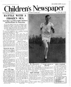 Roger Bannister, portada de 