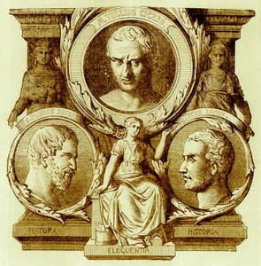 Literatura romana, ilustración de la Historia de Roma de Victor Duruy, publicada en 1884