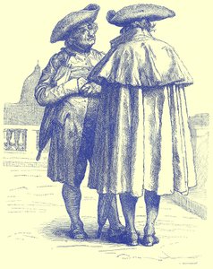 Sacerdotes romanos, ilustración de Viajes Ilustrados, editado por H. W. Bates, publicado c.1880 de English School