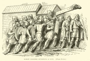 Soldados romanos atacando una ciudad de English School
