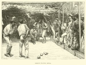 Romanos jugando a los bolos de English School