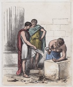 Romanos enseñando a los britanos a construir de English School