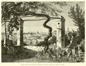 Roma desde el jardín del convento de Santa Sabina en el Aventino de English School