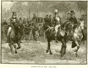 Rotten Row en 1830 de English School
