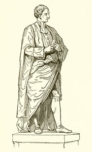Estatua de Newton de Roubiliac en la Capilla del Trinity College de English School