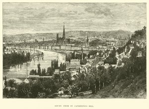 Rouen desde la Colina de Santa Catalina de English School