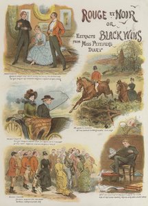 Rouge et Noir, o Black Wins, extractos del diario de Miss Pettifer (cromolitografía)