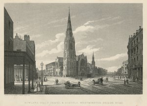 Capilla y escuelas de Rowland Hill, Westminster Bridge Road, Lambeth de English School
