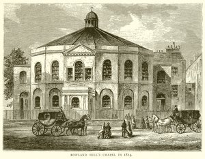 Capilla de Rowland Hill en 1814
