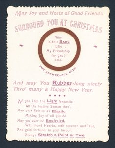 Banda elástica, tarjeta de Navidad de English School