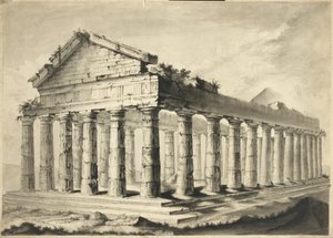 Templo griego en ruinas de English School