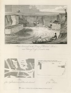 Ruinas descubiertas en la esquina de Whitcomb Street